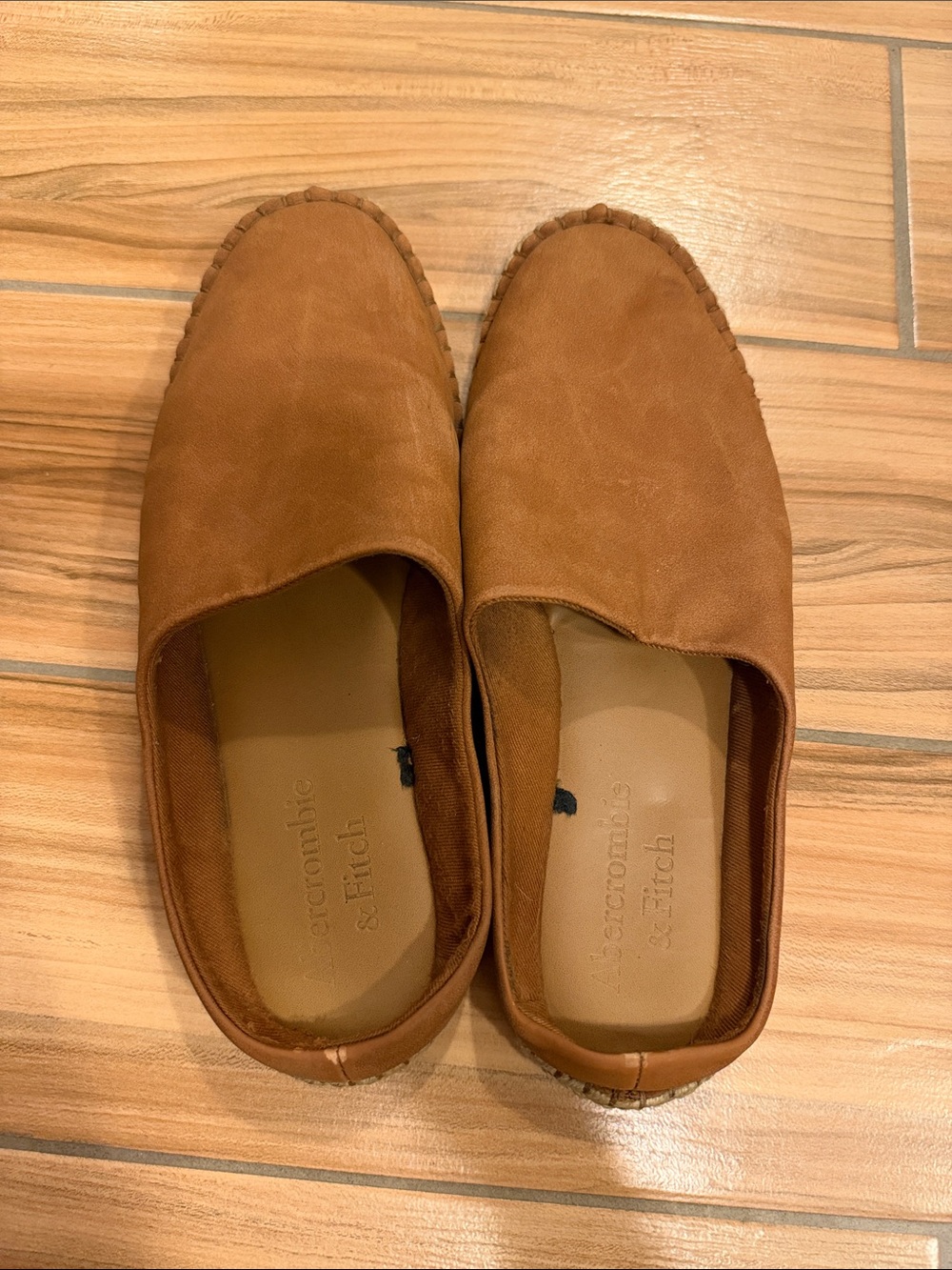 Abercrombie & Fitch Men's Brown Suede Slip-On Loafers